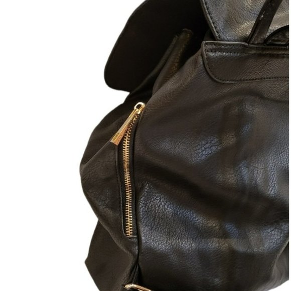 Aldo Bags Aldo Black Leather Backpack Poshmark